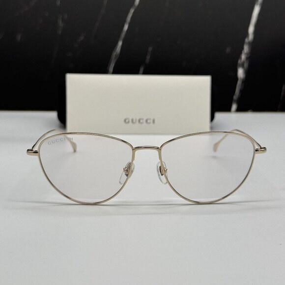 NEW GUCCI GG1185S 001 GUCCI GOLD WOMEN EYEWEAR TRANSITION LENSES EYEWEAR - Picture 2 of 12